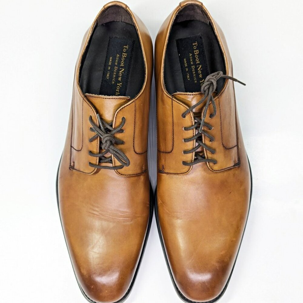 To Boot New York Men's Amedeo Oxfords Tabacco Antiqued Size 9.5 (MSRP $399) - Picture 3 of 10